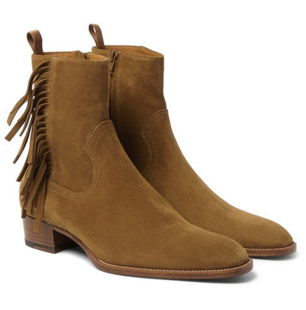 Handmade Bespoke Brown Suede Men's & Women's Boots