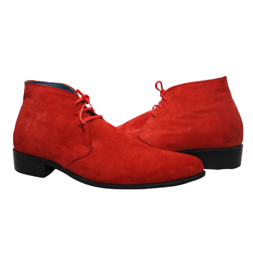 Red Suede  Men & Women’s Custom Chukka Lace-Up Boots