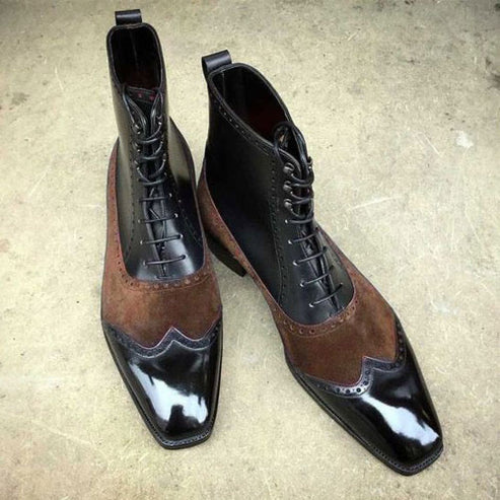 Handmade Goodyear Welted Wingtip Boots For Men & Women