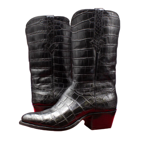 Custom Black Alligator Cowboy Boots Handcrafted Luxury