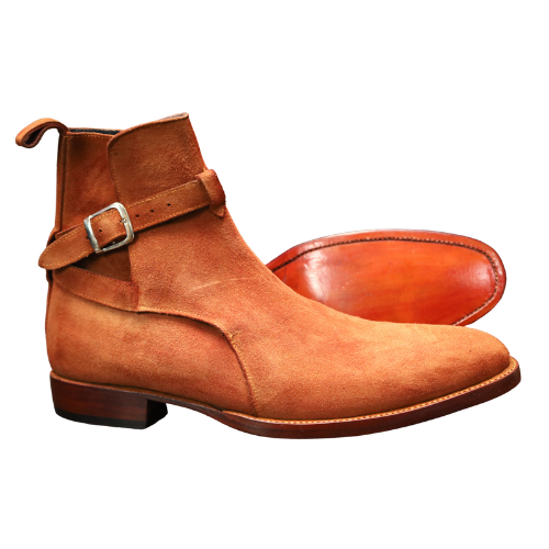 Suede Monk Strap Boots Premium Dress Boots for Men & Women